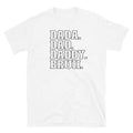Daddy T-shirt Bruh Tshirt For Men Shirts For Dads Fathers Day Gift For Man Shirts Summertime Top Spring T-shirt Black Lettering Tee