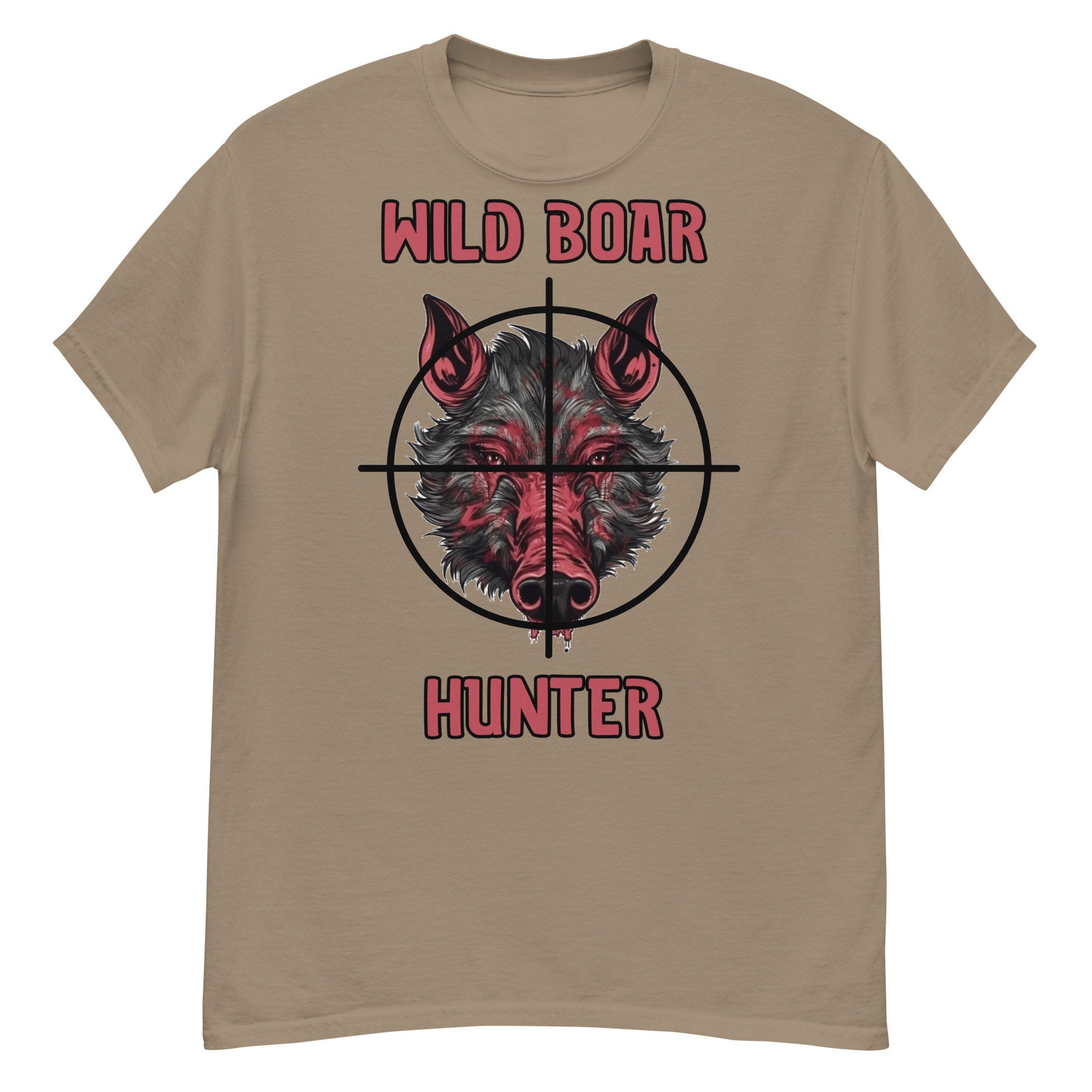 Boar Hunting Tshirt For Men Shirt For Women Wild Boar Hunter Hog Hunting Western DTG Plus Sizes Tee For Woman Tshirt For Man Pig Cowboy