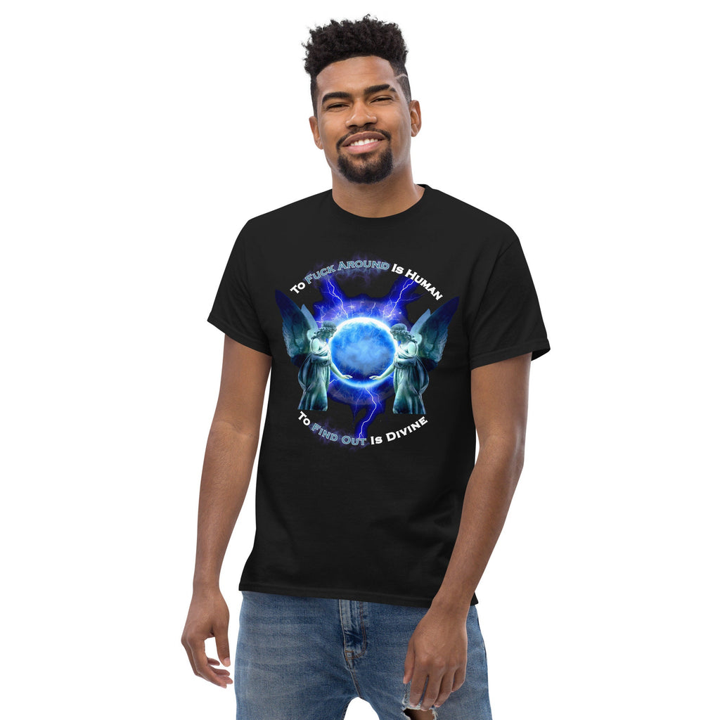 F Around And Find Out Shirt Mens Tshirt Womens Shirt Angel Wings For Men Summer Time Tshirt Fuck Around T-Shirt Women Plus Sizes DTG Design