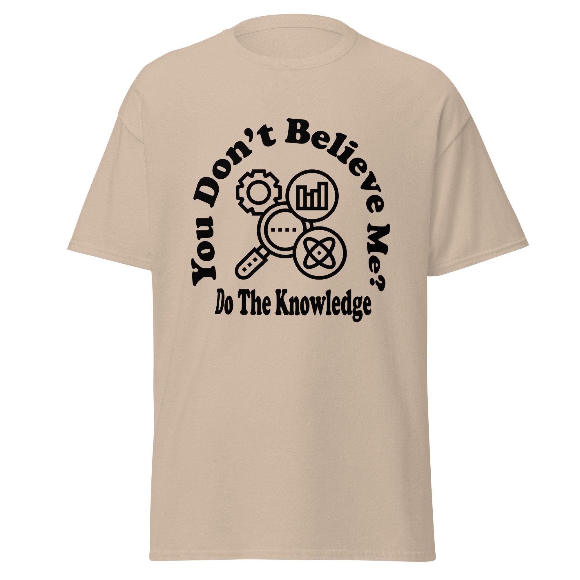 Do The Knowledge Tshirt Hip Hop Mens Tee Womens White Summer Shirt for Personal Growth Motivation Trendy Style Clothing Plus Size Shirts
