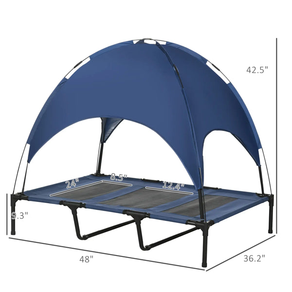 Covered Dog Cooling Bed Tent - Help Your Dog Stay Cool & Shaded All Summer!