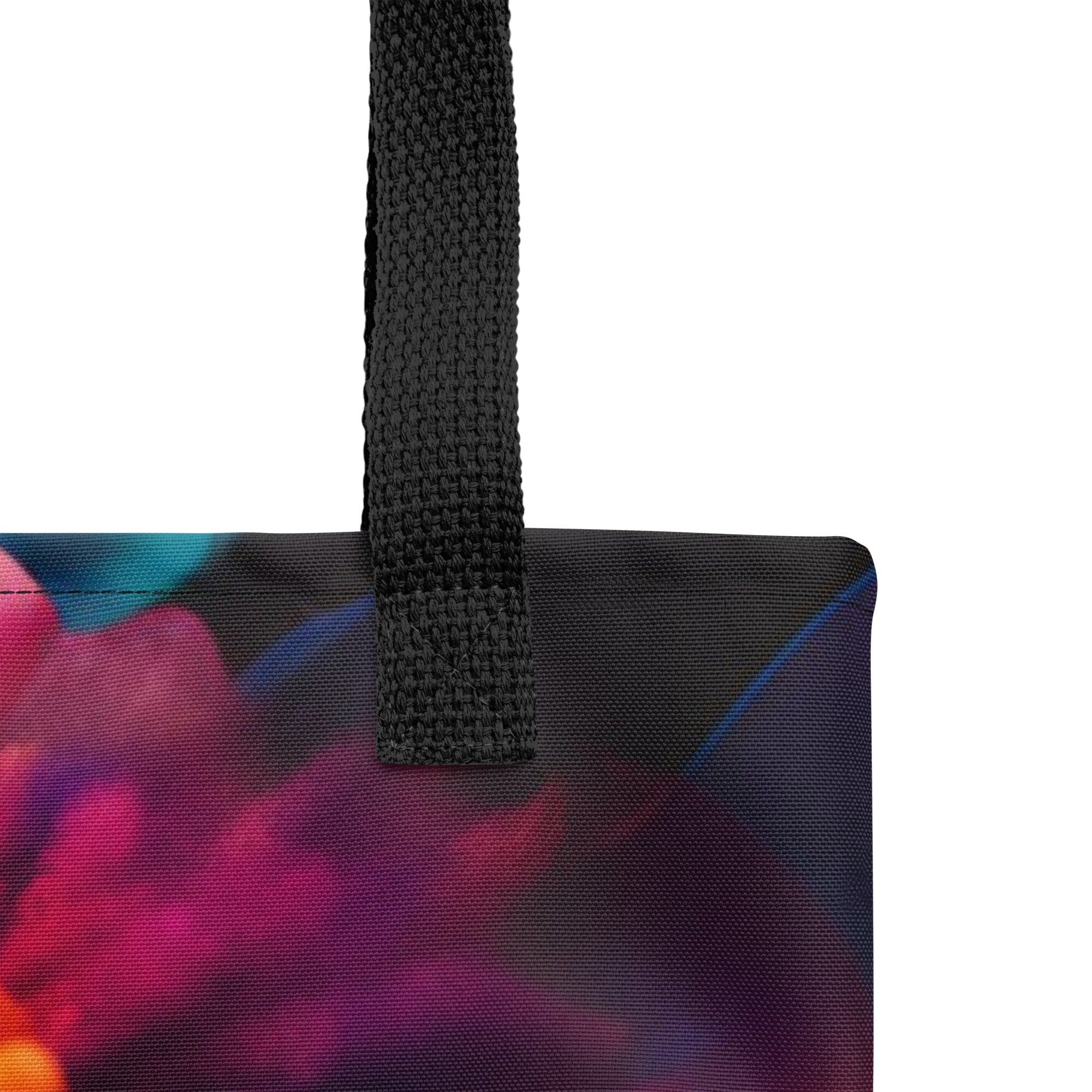 All Over Print Tote Bag Beautiful Black Woman Image Strong Woman Splash Art Colorful Bag Trendy Spring Summer Hand Bag Shopping Purse