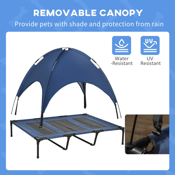 Covered Dog Cooling Bed Tent - Help Your Dog Stay Cool & Shaded All Summer!