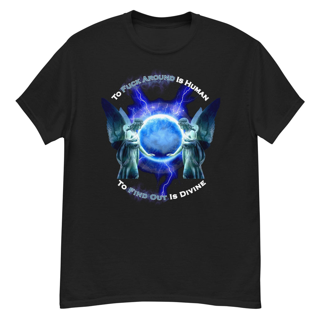 F Around And Find Out Shirt Mens Tshirt Womens Shirt Angel Wings For Men Summer Time Tshirt Fuck Around T-Shirt Women Plus Sizes DTG Design