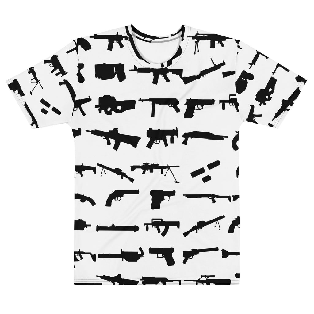 Gun Lover Mens All Over Print T-shirts SVG Image Hunter Shirt Range Target Hunting Tee Rifle Aim Shooting Shooter Shotgun Pistol Handgun