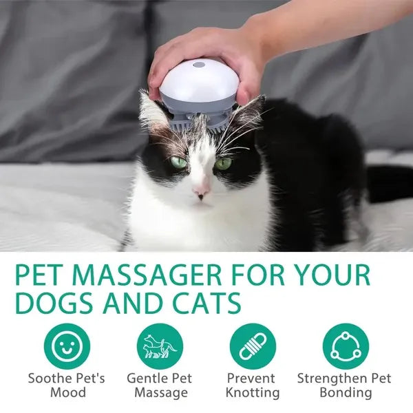 Pet Scalp Massager for Dogs & Cats – Instant Relaxation Tool!