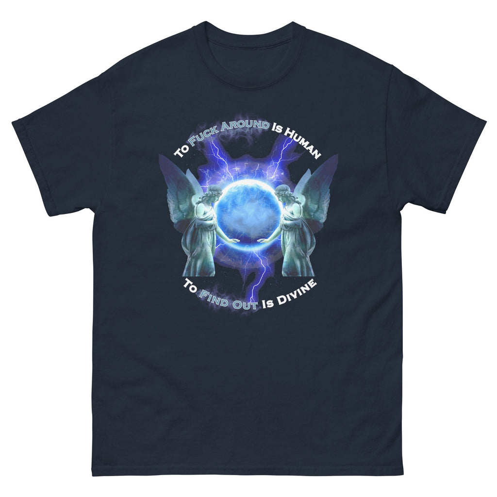 F Around And Find Out Shirt Mens Tshirt Womens Shirt Angel Wings For Men Summer Time Tshirt Fuck Around T-Shirt Women Plus Sizes DTG Design