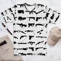 Gun Lover Mens All Over Print T-shirts SVG Image Hunter Shirt Range Target Hunting Tee Rifle Aim Shooting Shooter Shotgun Pistol Handgun