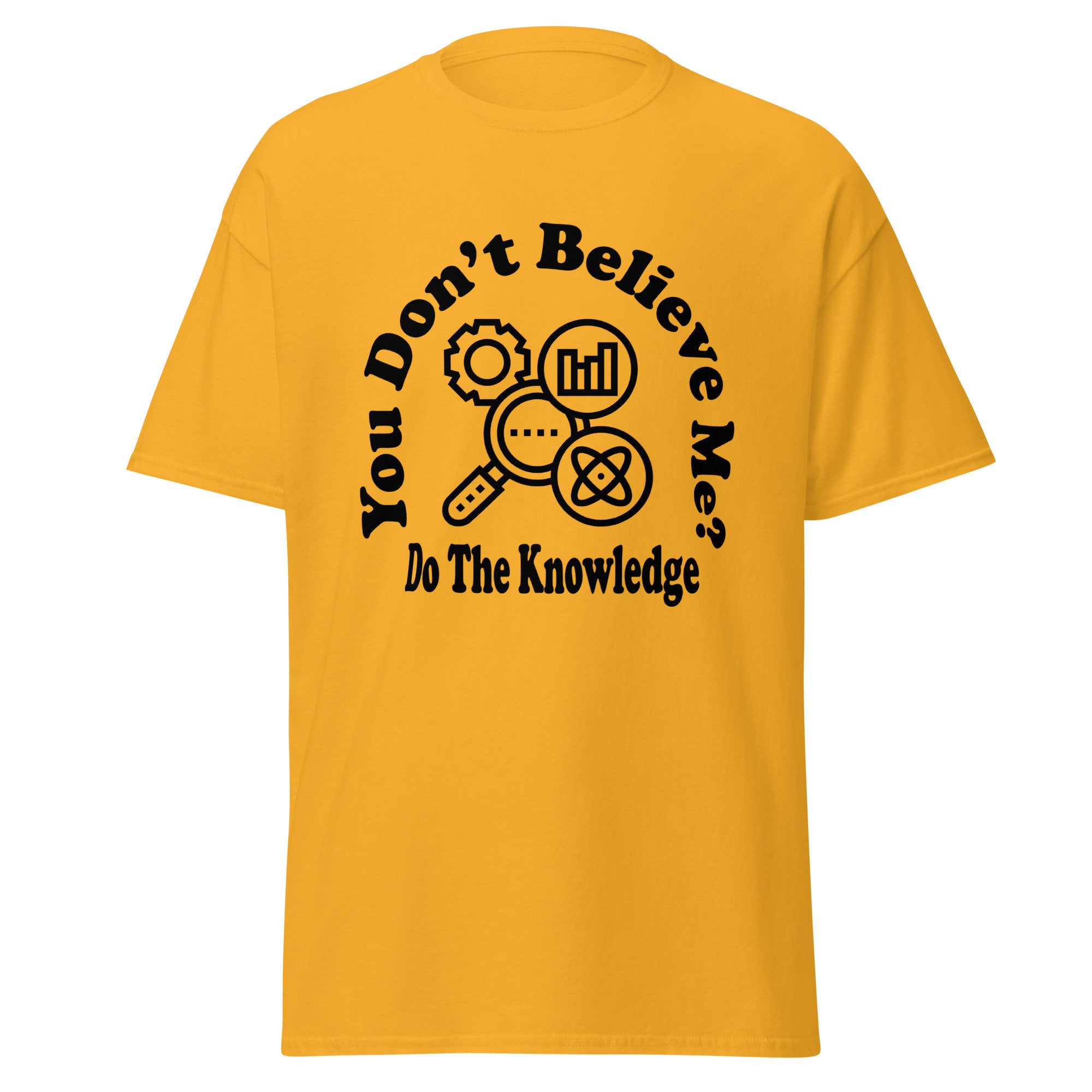 Do The Knowledge Tshirt Hip Hop Mens Tee Womens White Summer Shirt for Personal Growth Motivation Trendy Style Clothing Plus Size Shirts