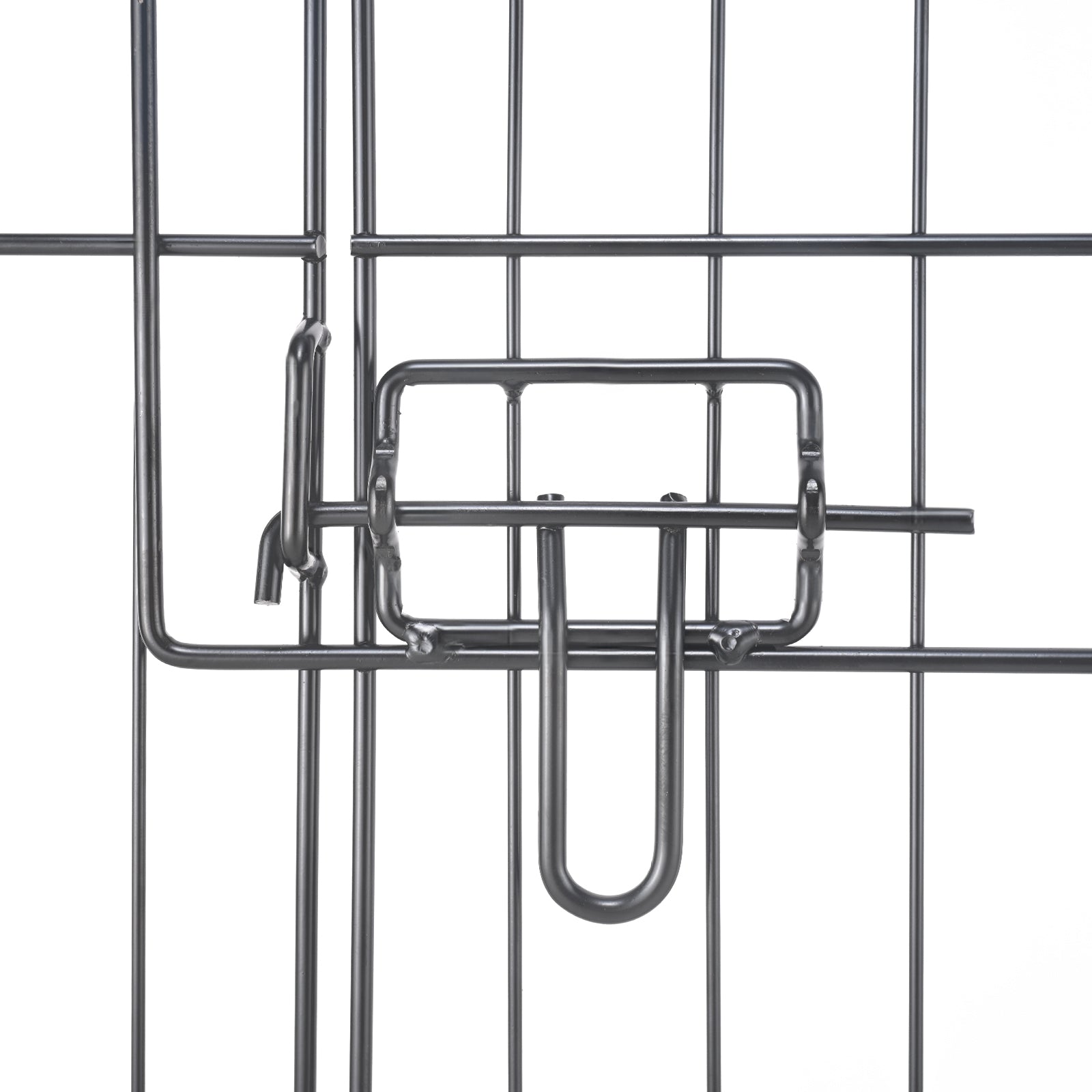 24" Adjustable Metal Pet Playpen – Portable 8-Panel Exercise Pen with Removable Mesh Cover & Ground Stakes for Dogs, Cats, and Small Pets