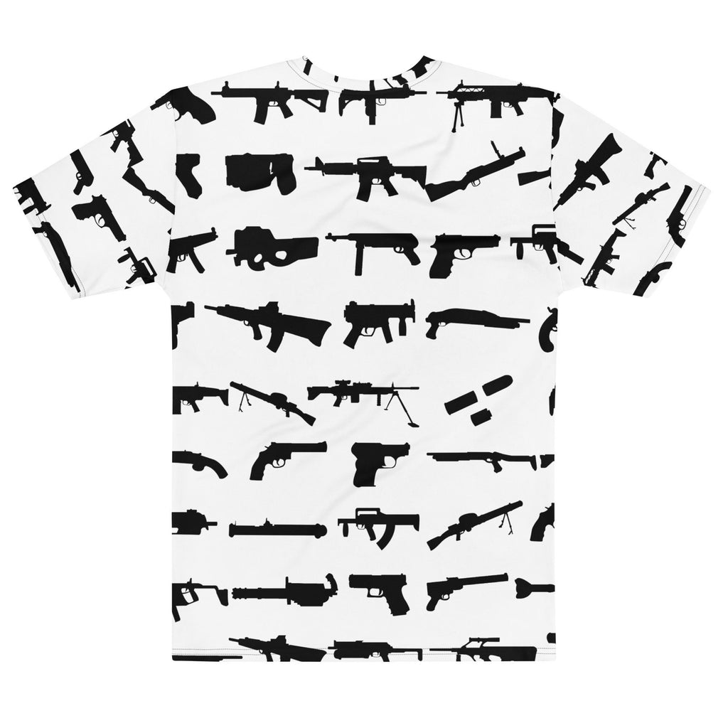 Gun Lover Mens All Over Print T-shirts SVG Image Hunter Shirt Range Target Hunting Tee Rifle Aim Shooting Shooter Shotgun Pistol Handgun